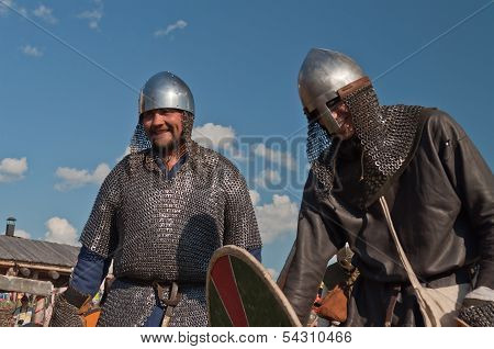Unidentified Participants  At A Historical Reenactment Festival Held In Abalak, Siberia. Russia