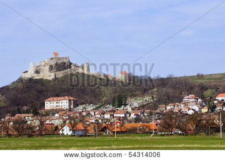 Old Gothic Stronghold Overwatching Village