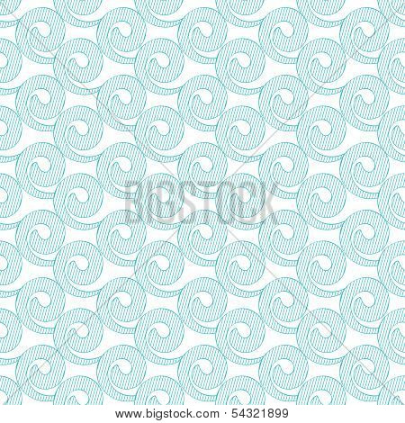 Waves Blue Background