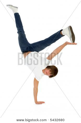 Samec Breakdancer v akci