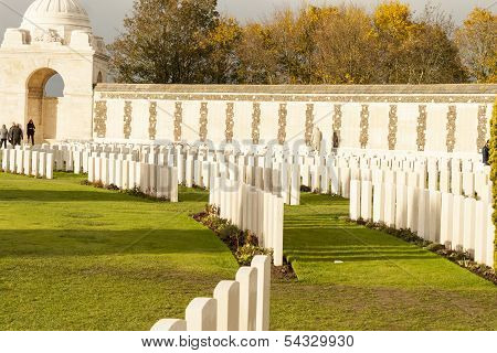 World War One Cemetery Tyne Cot Belgium Flanders Ypres