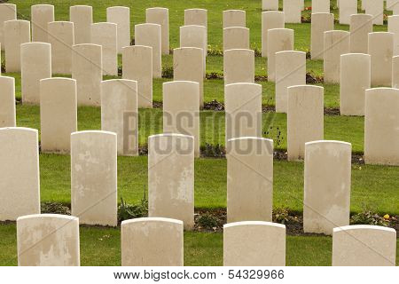 World War One Cemetery Tyne Cot Belgium Flanders Ypres