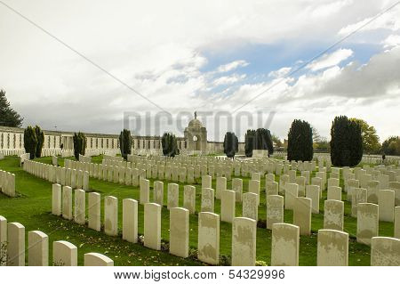 World War One Cemetery Tyne Cot Belgium Flanders Ypres