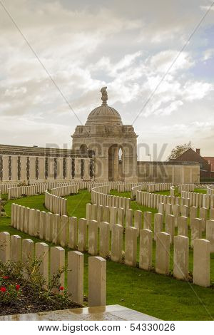 World War One Cemetery Tyne Cot Belgium Flanders Ypres