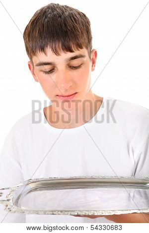 Teenager With Empty Salver
