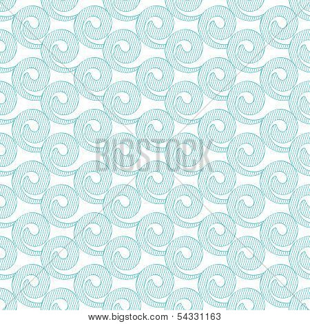 Waves Blue Background