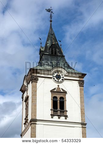 Tower Of City Cathedral In Levoca
