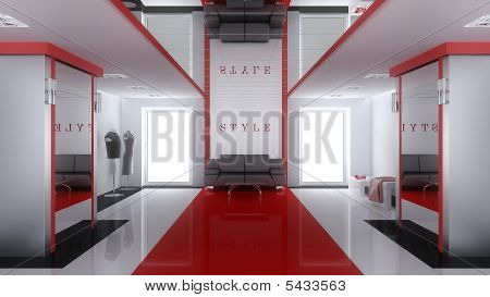 Interior de un moderno Boutique