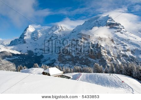 Eiger, Mönch og Jungfrau i Schweiz