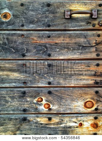 Barn door, detail.