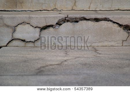 Concrete, Cracked with texture