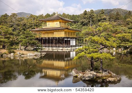 Golden Pavilion At Rokuonji