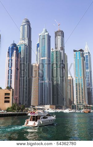 Dubai Marina Cityscape, Uae