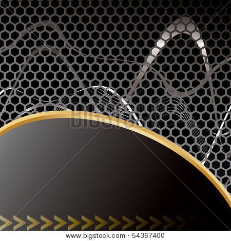 Metal Template With Texture.