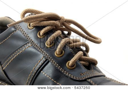 Macro di una scarpa