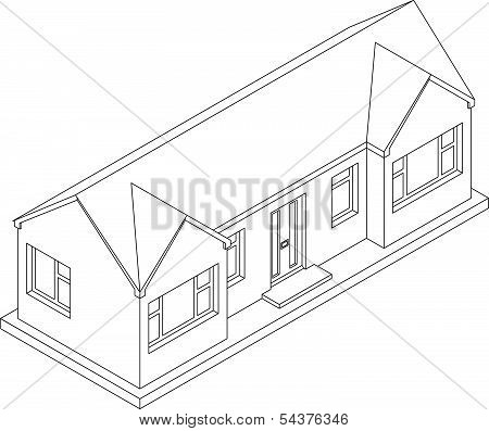 3d Isometric Bungalow