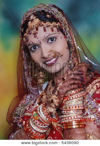 Nuori Intian morsian