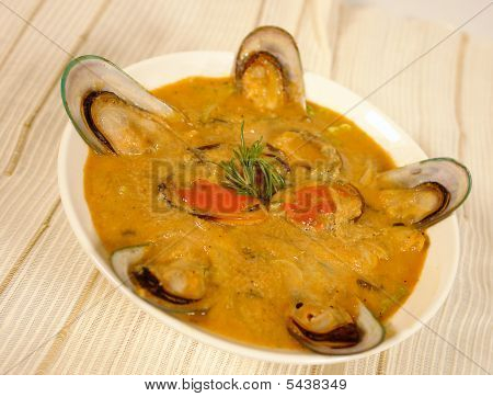 Muslinge suppe