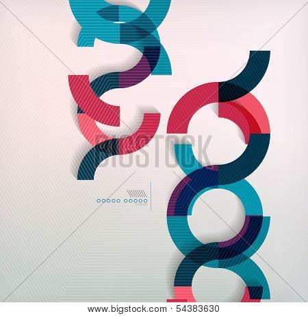 Rings geometric shapes abstract background