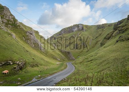 Views Of Winnats Pass In Derbyshire