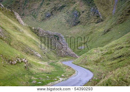 Views Of Winnats Pass In Derbyshire