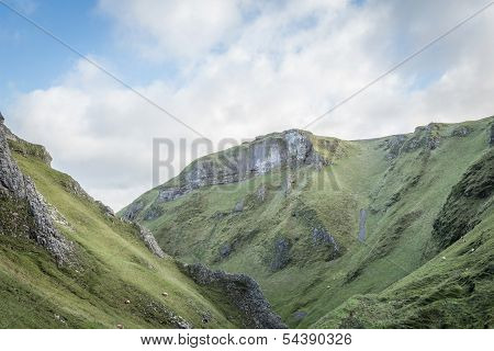 Views Of Winnats Pass In Derbyshire