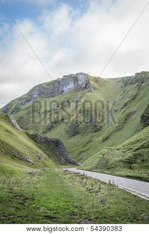 Views Of Winnats Pass In Derbyshire
