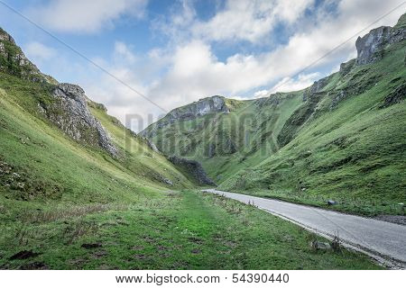 Views Of Winnats Pass In Derbyshire