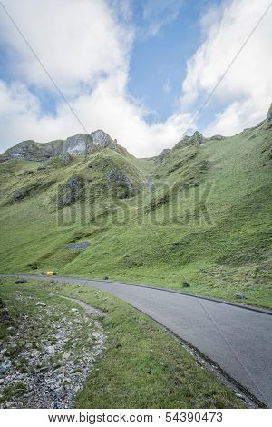 Views Of Winnats Pass In Derbyshire