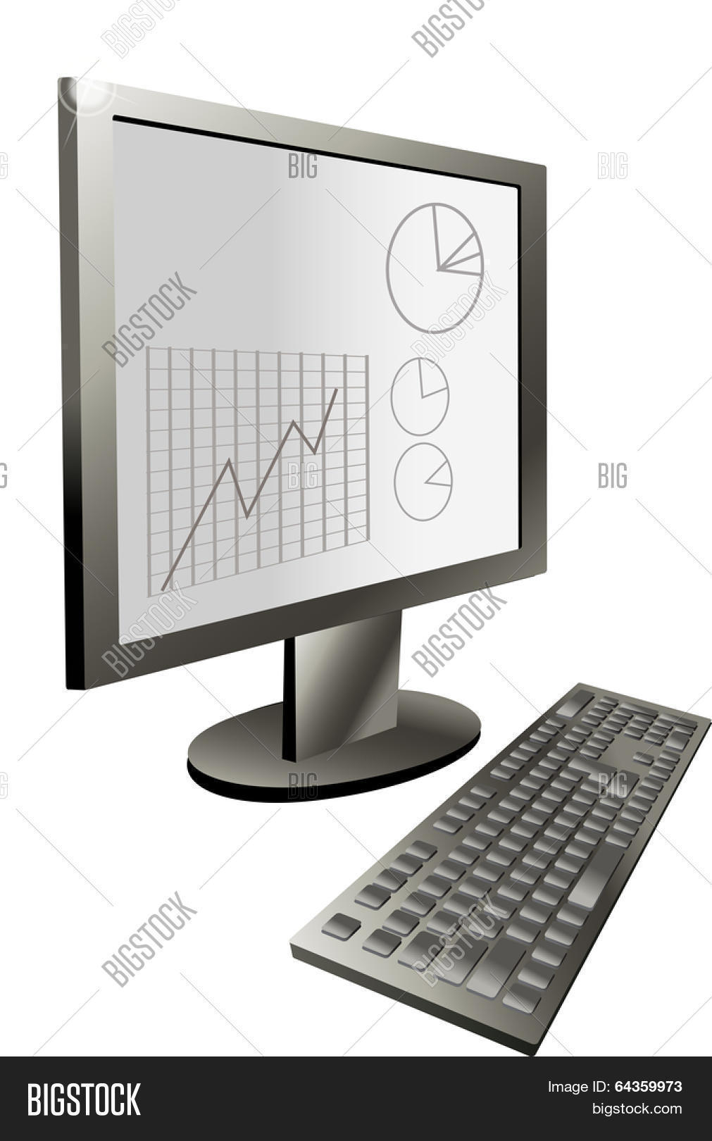 View Monitor Keyboard Vector & Photo (Free Trial) Bigstock