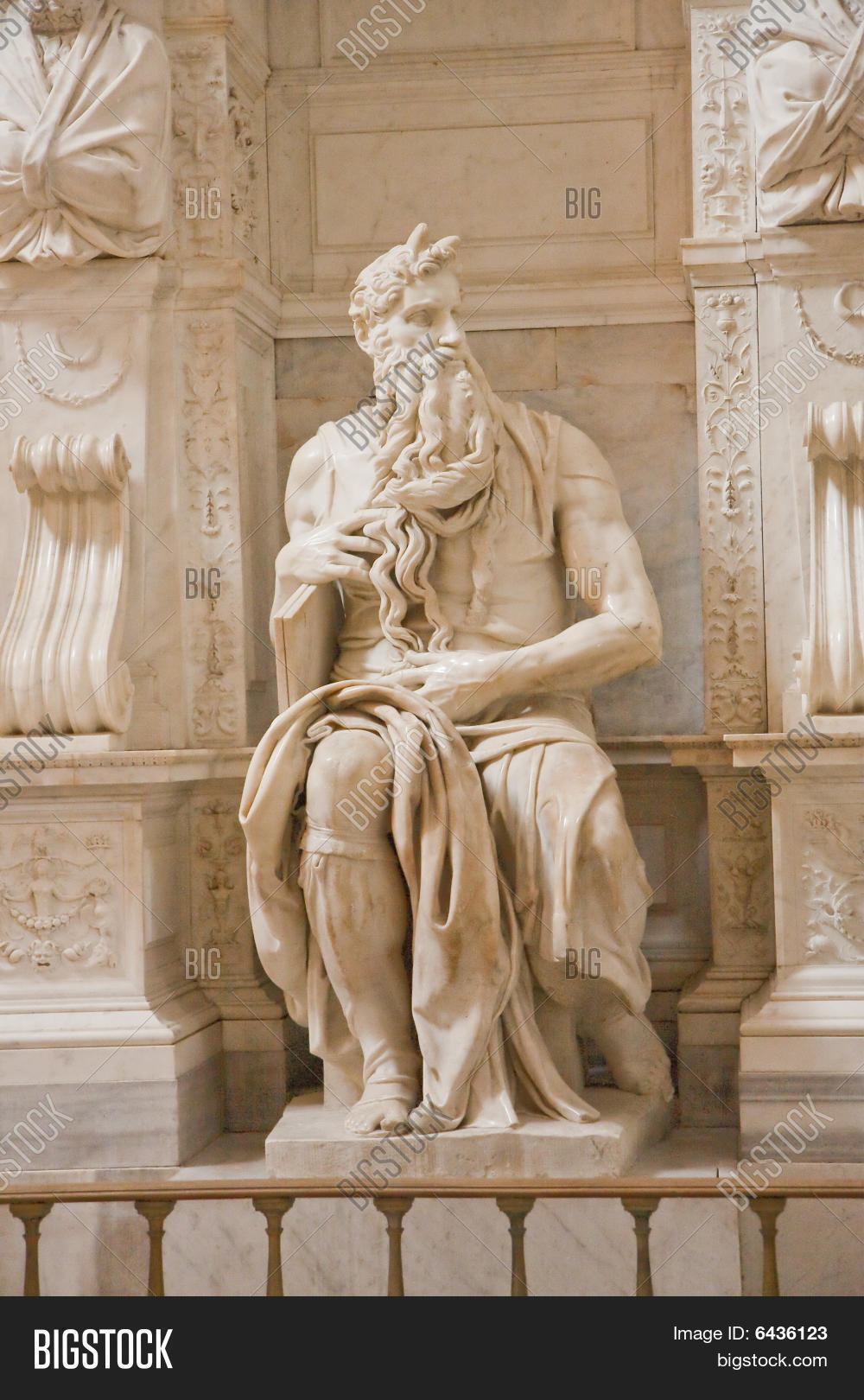 Statue Moses Horns Image & Photo (Free Trial) Bigstock
