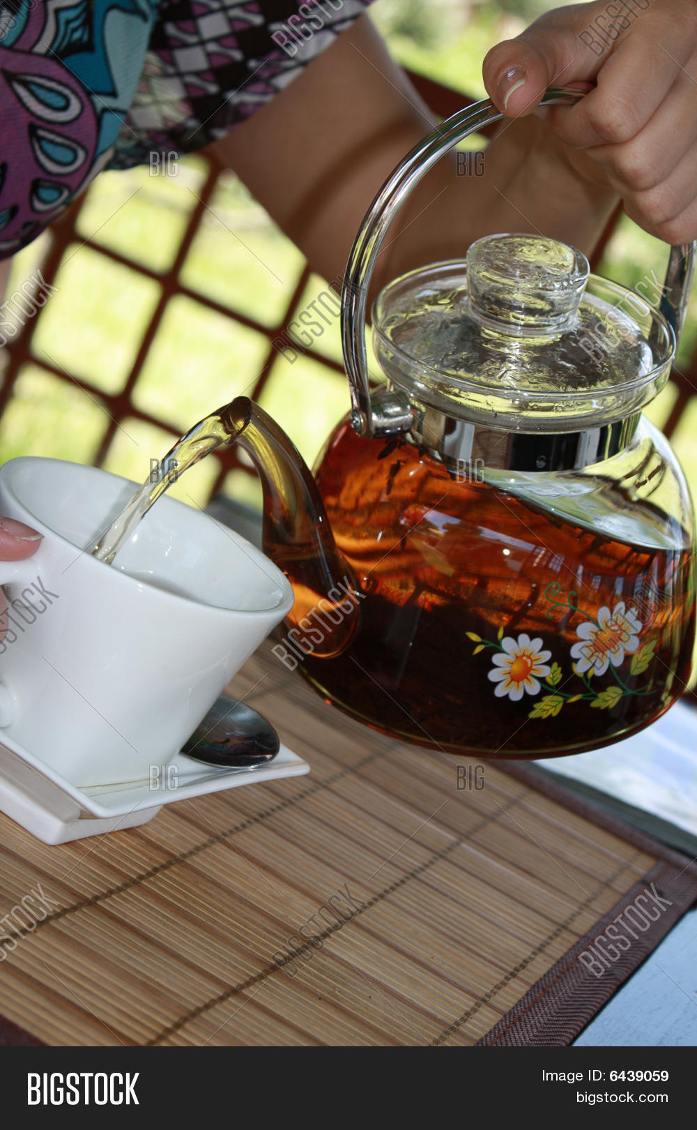Hand Pours Teapot Cup Image & Photo (Free Trial) Bigstock