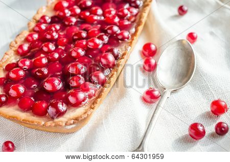 Tart With Jellied Fresh Cranberries