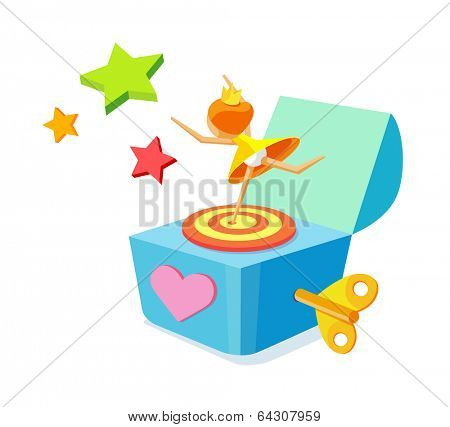 vector icon music box