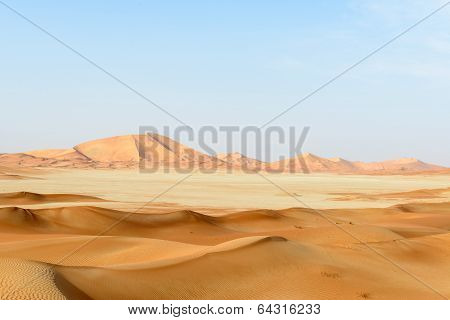 Sand Dunes In Rub Al-khali Desert (oman)
