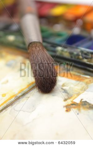 Godt brugt pensel i Over Paintbox