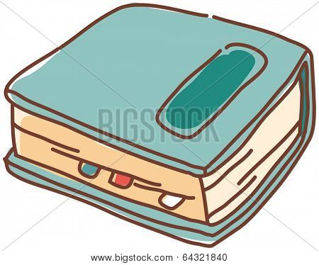A vector illustration of a filofax