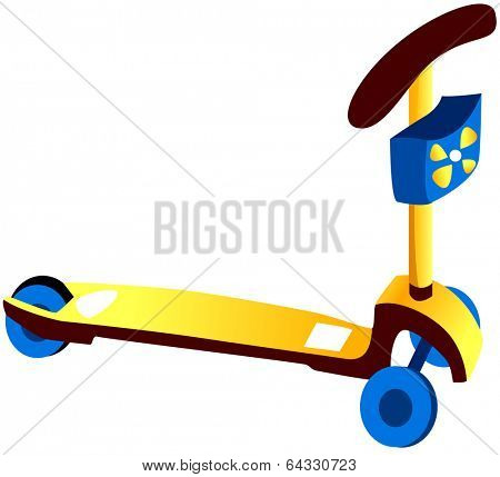 Vector illustration of kick board