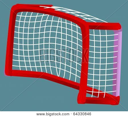 Vector illustration of a goalpost
