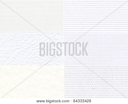 Set Of White Textures.
