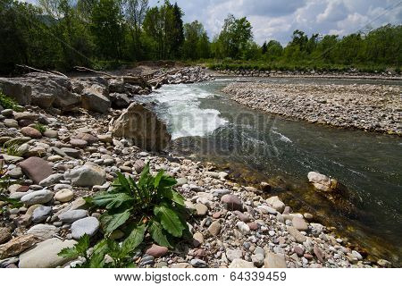 River Sora after the springtime storm