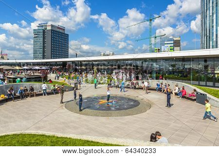 Crowded Shopping Center, Bucharest, Romania