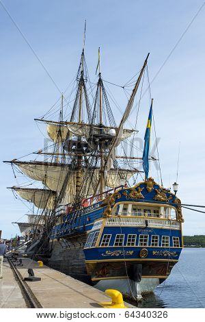 LULEA SWEDEN - AUGUST 23: Swedish ship Gotheborg