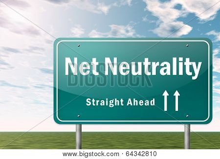 Highway Signpost Net Neutrality