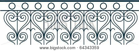 Vector illustration of a veranda
