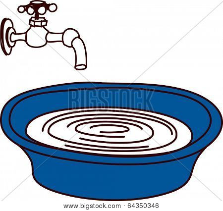 Vector illustration of a spigot