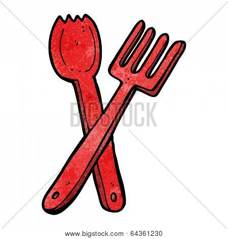 cartoon cutlery