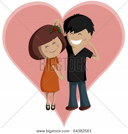 Mistletoe Couple