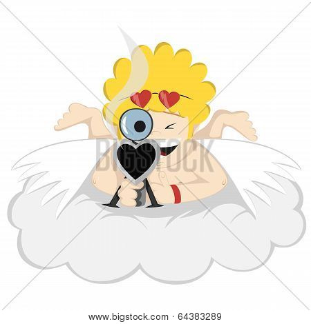 Mr. Crazy Cupid is aiming! Hands up!