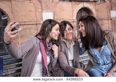 Happy Girls Take A Photo